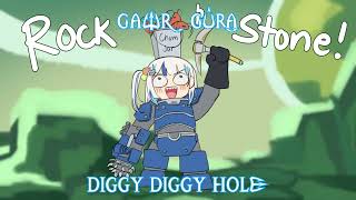 Gawr Gura Sings Diggy Diggy Hole By The Yogscast Wind Rose Cover Remastered Audio [upl. by Ibbison771]