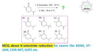 MCQ about Kselectride reduction For exams like CSIRNET GATE IITJAM BARC BSMS BSc MSc [upl. by Yaffit]