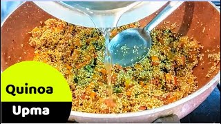 Quinoa Upma  Quinoa Recipes in Telugu for Weight Loss  Quinoa Rice Pulao Kichidi Indian [upl. by Atinet]