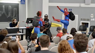 SPIDERMAN IN CLASS PRANK [upl. by Idnac392]