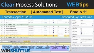 WINSHUTTLE Tutorial amp WEBtips Studio 11 Automated Testing [upl. by Blayze]