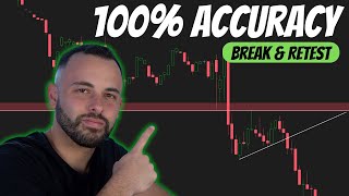 100 ACCURACY Trading The BREAK amp RETEST Strategy  LIVE TRADING [upl. by Reehsab]