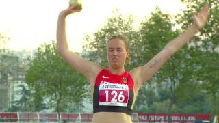 2017 07 23 ATHLETICS HIGHLIGHTS HEPTATHLON SHOT PUT WOMEN DEAFLYMPICS2017 [upl. by Kym993]