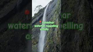 🏔️🏞️🧗waterfall rapelling adventure nature travel [upl. by Calla]