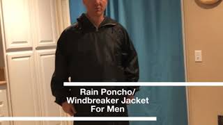 SWISSWELL Mens Lightweight Rain Jacket Poncho amp Windbreaker starring Darren [upl. by Gierk]