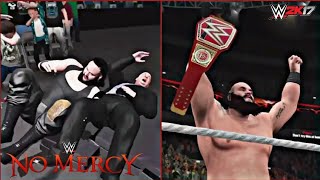 WWE 2K17  5 Things that can happen at No Mercy 2017  Brock Lesnar vs Braun Strowman [upl. by Ainod638]