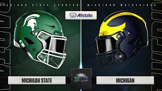 Michigan State Spartans  Michigan Wolverines  Full Game Simulation  College Football 25 [upl. by Suoicerp]