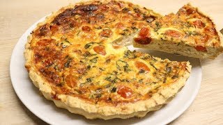 QUICHE AU POULET GRILLÉ FACILE CUISINERAPIDE [upl. by Icken94]