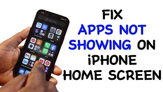 How to Fix App Not Showing on iPhone Home Screen [upl. by Bunny]