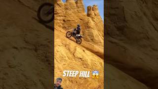 Dirt Bike Steep Hill Climb😱 shorts dirt enduro motocross steep automobile dirtlife dirtroad [upl. by Ganiats]