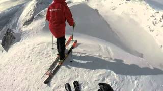 Skiing the Elevator at the Alta Chutes The Remarkables Queenstown [upl. by Ricky]