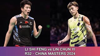 Li Shi Feng vs Lin Chun Yi  Badminton China Masters 2024 [upl. by Ennairod]