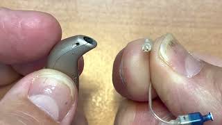 How to change Oticon Real More Hearing Aid Receivers Speaker Units and Retention Lines [upl. by Nnyroc]