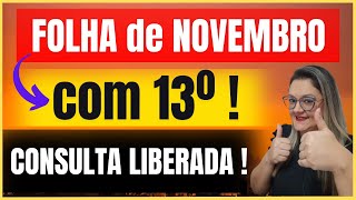 🔴 INSS  FOLHA de NOVEMBRO com 13º SALÁRIO   CONSULTA LIBERADA   ANIELI EXPLICA [upl. by Aritak857]