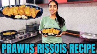 Goan Prawns Rissois Recipe  Goan Favorite Snacks  Goan Rissois konkanivlog [upl. by Nalyr]