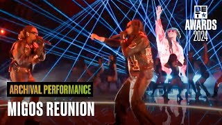 Migos Reunion Brought Us To Tears Honoring Takeoff amp Singing Hit quotBad and Boujeequot  BET Awards 24 [upl. by Whitaker]