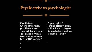 Psychologist vs Psychiatrist Understanding the Difference 🤔 [upl. by Airotkciv578]