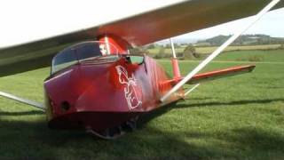 T21 sailplane gliding at Talgarth [upl. by Kwan]