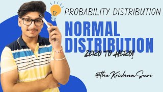 Normal Distribution  Probability Distribution  Probability tks probability krishnasuri maths [upl. by Ydnat]