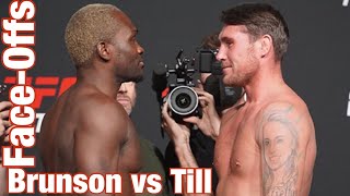 UFC Fight Night FaceOffs Brunson vs Till [upl. by Nahtnahoj864]