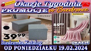 𝐁𝐈𝐄𝐃𝐑𝐎𝐍𝐊𝐀 🐞 Nowa Gazetka Od 19022024  Okazje i promocje tygodnia w Biedronce – Katalog Biedronki [upl. by Adnilre]