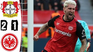 Bayer 04 Leverkusen  Eintracht Frankfurt 21 Highlights  Bundesliga  20242025 [upl. by Kcirdes]