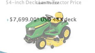 John Deere X584 with 48inch or 54inch Deck Lawn Tractor price specifications [upl. by Theodosia]