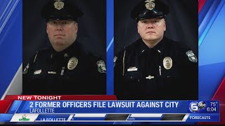 2 former officers file lawsuit against LaFollette [upl. by Chilton]