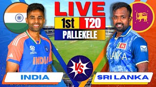 Live India vs Sri Lanka 1st T20 Live Match Score amp Commentary  IND vs SL Live Cricket match Today [upl. by Sirc211]