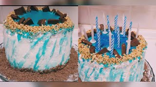 Torta di compleanno fatta in casa facileحلوة عيد الميلاد سهلة و رائعة [upl. by Ennyrb]