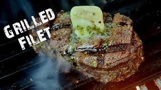 Grilled Filet Mignon Steak On The Pit Boss Pellet Grill pitboss filetmignon [upl. by Luanne]