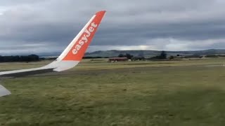 Easy Jet final approach and landing at Inverness [upl. by Sessylu]