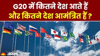 G20 Summit 2023 G20 में कितने देश आते हैं और कितने देश आमंत्रित हैं   G20 INDIA g20countries [upl. by Grimona919]