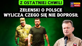 Zełenski narzeka na brak pomocy od Polski Ukraina potrzebuje Polskiej pomocy WOJNA ROSJAUKRAINA [upl. by Lowis]