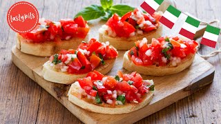 Beste Bruschetta wie in Italien Super lecker amp schnell gemacht [upl. by Eiznyl978]