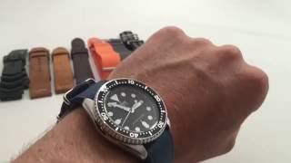 Seiko SKX Watch Strap Guide8 Recommendations Bracelet NATO Perlon Suede Leather Rubber [upl. by Carboni]