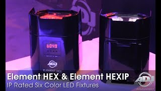 American DJ Element HEX amp Element HEXIP Battery Powered LED Pars First Look [upl. by Swanhilda830]