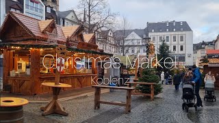 Christmas Market in Germany  Koblenz Christmas Market 2024 [upl. by Kcirrem]