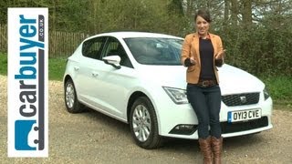 SEAT Leon hatchback 2013 review  CarBuyer [upl. by Aneala]