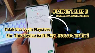 CARA MEMPERBAIKI GOOGLE PLAY STORE  Fix Google Play Uncertified  No Root amp Tanpa Modul Magisk [upl. by Rothstein]