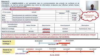 Les amortissements  EXERCICE 3 [upl. by Susannah123]