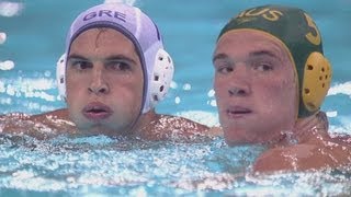 Mens Water Polo Preliminary Round  GRE v AUS  London 2012 Olympics [upl. by Ikcir]