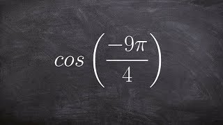 Evaluating for cosine using coterminal angles [upl. by Cawley50]