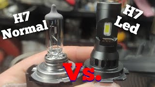 Z25 Bevinsee H7 Vs H7 Standard 55w bulb test and short Review [upl. by Anaugahs]