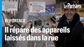 « 435€ laissés sur le trottoir »  sur TikTok il montre comment réparer des encombrants [upl. by Kienan384]