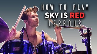 How to play The Sky is Red by Leprous 1 Baard Kolstad  Drum Tutorial [upl. by Madda]