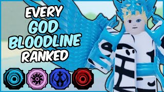 Every GOD Bloodline RANKED From WORST To BEST  Shindo Life Bloodline Tier List [upl. by Jeromy206]