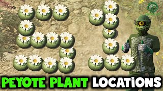 UPDATED All 51 Land Peyote Plant Locations GTA Online [upl. by Nameloc]