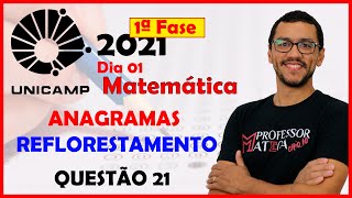 UNICAMP 2021  Gabarito Matemática  Dia 1  Questão 21 Permutação [upl. by Sakovich]