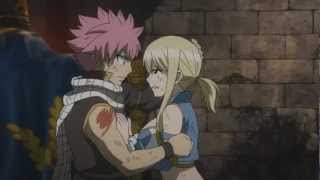 NaLu Moment Natsu Hugs Lucy Warning Movie Spoilers [upl. by Ralfston765]